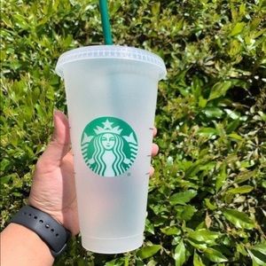 reusable starbucks cup brand new with  plastic